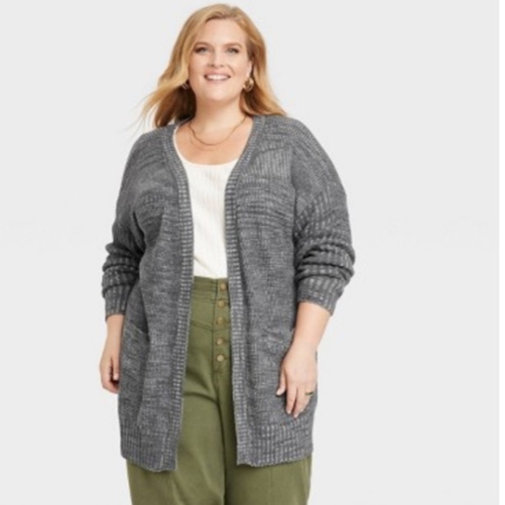Knox Rose Sweaters Women's Marled Open-Front Cardigan Knox Rose new
